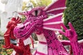 pink dragon made by iron old gear