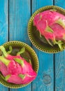 Pink dragon pitaya fruits