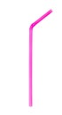 Pink straw isolated on white. Straw isolated on white background Royalty Free Stock Photo