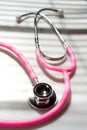 Pink Dual Head Stethoscope Doctor Tool Chest Monitor