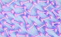 Pink dumbbell pattern background