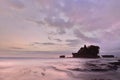 Pink dusk at Pura Tanah Lot. Tabanan. Bali. Indonesia Royalty Free Stock Photo