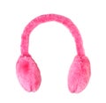 Pink ear-muffs