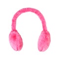 Pink ear-muffs Royalty Free Stock Photo