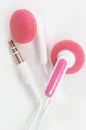 Pink Earbuds Closeup, macro