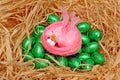 Pink Easter birds