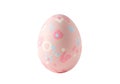 Pink Easter Egg with Floral Decorations Royalty Free Stock Photo