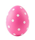 Pink easter egg polka dot pattern Royalty Free Stock Photo