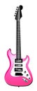 Pink Electric Guitar Illustration
