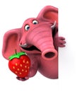 Pink Elephant - 3D Illustration