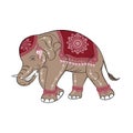 Pink elephant vector.EPS10 Royalty Free Stock Photo