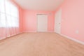 Pink empty room with carpet Royalty Free Stock Photo