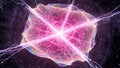 Pink Energy Burst in Space Royalty Free Stock Photo