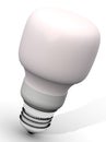 Pink energy saver light bulb Royalty Free Stock Photo