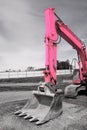 Pink Excavator Bucket