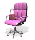 Executive chair gender. 3D Illustration