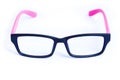 Pink Eyeglasses Isolated Royalty Free Stock Photo