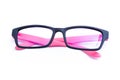 Pink Eyeglasses Isolated Royalty Free Stock Photo