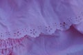 Pink fabric texture with ruffle and pattern Royalty Free Stock Photo