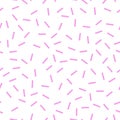 Pink fabric design textile pattern - seamless vector dashes