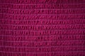 Pink fabric elastic band stitched with thread, tight elastic background