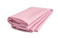 Pink fabric folded