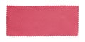 Pink fabric swatch samples isolated Royalty Free Stock Photo