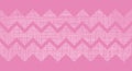 Pink fabric textured chevron stripes horizontal seamless pattern background