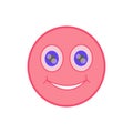 pink face smile
