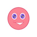 pink face smile