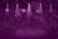 Pink fantastic sparkling glitter lights defocused stage spotlights bokeh abstract background with sparks fly, celebratory mockup Royalty Free Stock Photo