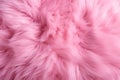 Pink feathers background. Fluffy pink fur texture. Close up, Pink fur background. Surface wool texture, AI Generated Royalty Free Stock Photo