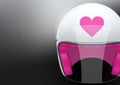 Pink Female Motorcycle Helmet Royalty Free Stock Photo