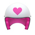 Pink Female Motorcycle Helmet Royalty Free Stock Photo