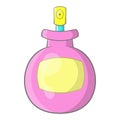 Pink female perfume flacon with sprayer icon Royalty Free Stock Photo