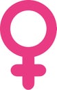 Pink female sign