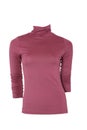 Pink female turtleneck