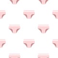 Pink female underwear pattern seamless