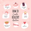 Pink Feminine How To Create Healthy Routine Instagram Post