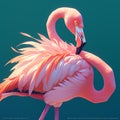 Pink Flamingo Art