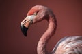 Pink flamingo, created with generative AI