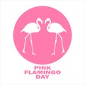 Pink Flamingo Day Royalty Free Stock Photo