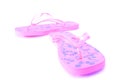 Pink flip flops