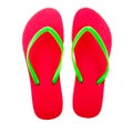 Pink flip flops