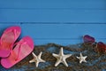 Pink Flip-Flops and Sea Shells