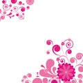 Pink floral background. Royalty Free Stock Photo