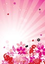 Pink floral background for your design Royalty Free Stock Photo