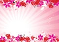 Pink floral background for your design Royalty Free Stock Photo