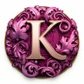 Renaissance Letter K Clipart With Ornate Designs