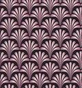 Pink Floral Gatsby Art Deco Pattern Background Design